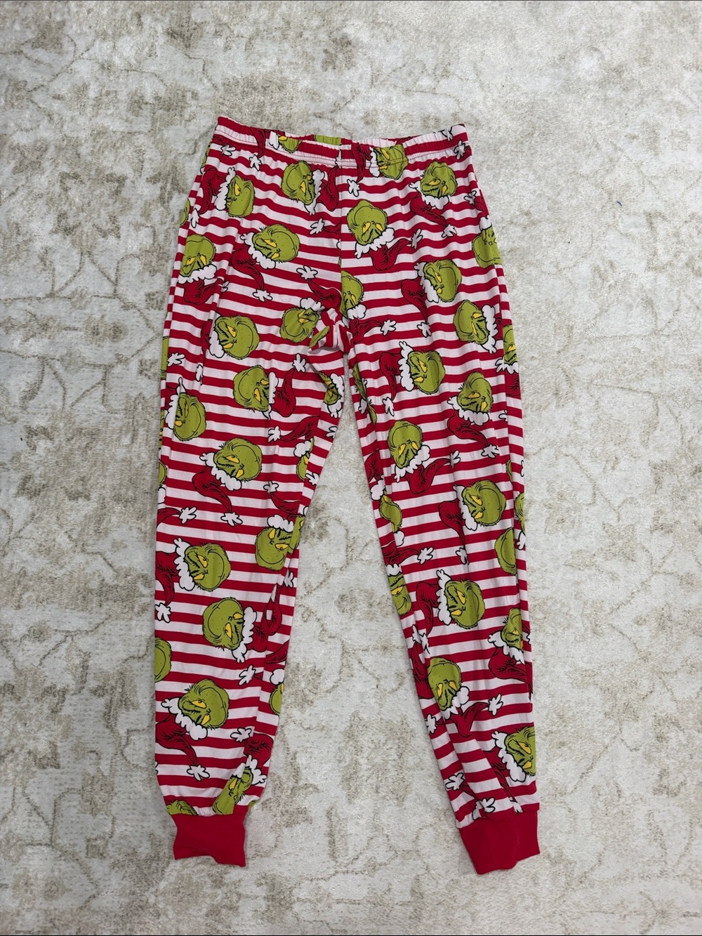 Women’s Red Grinch Stripe Pajama Bottoms